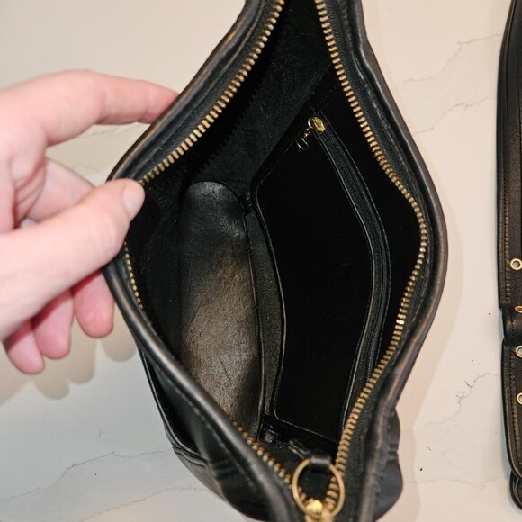 Vintage Coach Black Slim Duffle Sac - Made in USA (2000) - Like New Condition - Picture 3 of 15